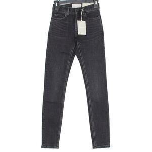 NWT Everlane Womens Jeans Mid Rise Skinny Washed Black Size 23 Tall IJ